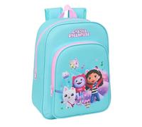 GABBY'S DOLLHOUSE - Schulrucksack für Kinder, Kinderrucksack, anpassbar an Kinderwagen, ideal für Kinder im Schulalter, bequem und vielseitig, Qualität und Widerstandsfähigkeit, 26 x 11 x 34 cm