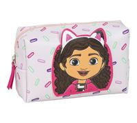 Gabby's Dollhouse Kulturtasche - 17x10x7 cm - Rosa - Hergestellt aus 100% Pu - Reisetasche mit Reißverschluss - Gabby's Dollhouse Design - Original Produkt entworfen in Spanien
