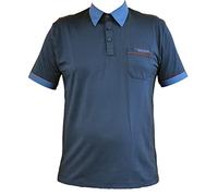 Gabicci Herren Poloshirt aus Jersey, Kontrastkragen und Bündchen (G00X62) Gr. M, navy