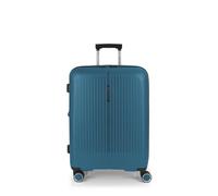 Gabol Brooklyn mittelgroßer erweiterbarer Koffer 45 x 65 x 27/30 cm - leichtes Gepäck 3,4 kg mit Kapazität 70/77,8 l - 4 Doppelräder 360° und TSA-Schloss - Spanisches Design aus Polypropylen - Türkis