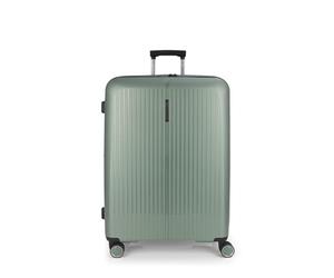 Gabol Großer erweiterbarer Koffer Brooklyn 51 x 75 x 31/34 cm - leichtes Gepäck 4,5 kg mit Kapazität 109/119,6 l - 4 Doppelräder 360° und TSA-Schloss - Spanisches Design aus Polypropylen, grün, Large