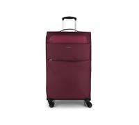 Gabol Großer weicher Koffer, erweiterbar, 78 x 46 x 30 cm, Gewicht 3 kg, Kapazität bis zu 96,6 l, 4 Doppelrollen und TSA-Schloss, spanisches Design aus EVA, robust und flexibel, burgunderrot