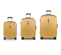 Gabol Paradise XP 4 Rollen Kofferset 3-teilig mit Dehnfalte gelb