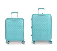 Gabol Queens 4 Rollen Kofferset 2-teilig mit Dehnfalte verde menta (TAS034998) tuerkis