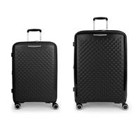 Gabol Queens 4 Rollen Kofferset 2-teilig mit Dehnfalte negro (TAS034959) schwarz