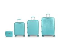 Gabol Queens 4 Rollen Kofferset 4-teilig mit Dehnfalte verde menta (TAS034996) tuerkis