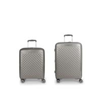 Gabol Queens Hartschalenkoffer-Set (Kabine und mittelgroß), erweiterbar mit einer Kapazität von bis zu 114,6 l, champagner