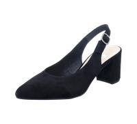 Gabor Damen Slingpumps, Frauen Absatzschuhe,Slingback,Leder,knöchelriemchen,büro-Pumps,Office,bequem,elegant,high Heels,schwarz,37 EU / 4 UK