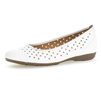 Gabor 24.169 Damen Ballerinas,Frauen,Flats,Sommerschuh,klassisch Hovercraft- Luftkammernsohle,Übergrößen,Weiss,5 UK