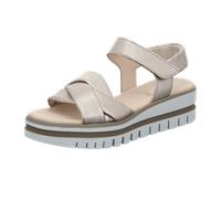 Gabor Damen Riemchensandalen, Frauen Sandalen,Sommersandalen,flach,Sommerschuhe,Freizeitschuhe,offene Schuhe,Strandschuhe,Puder,42.5 EU / 8.5 UK