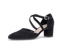 Pumps GABOR "Gabor Pumps Veloursleder", Damen, Gr. 39, schwarz, Veloursleder, Schuhe Pumps (62659337-39) schwarz
