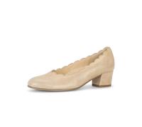 Pumps GABOR "Gabor Pumps Leder", Damen, Gr. 40,5, sand, Leder, Schuhe Pumps (61041051-40,5) sand