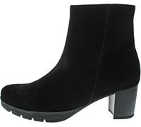 Stiefelette GABOR COMFORT "Gabor Comfort Stiefelette Veloursleder", Damen, Gr. 37,5, schwarz, Veloursleder, Schuhe (64072513-37,5) schwarz
