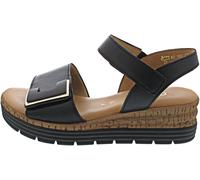 Plateausandaletten GABOR "Plateau Sandale", Damen, Gr. 37,5, schwarz, Schuhe (86907202-37,5) schwarz