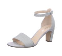 Sandalette GABOR Gr. 36, silberfarben Damen Schuhe Sandaletten mit verstellbarer Schnalle (70675833-36)
