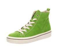 Gabor Damen High-Top Sneaker, Frauen Halbschuhe,Turnschuhe,Laufschuhe,schnürschuhe,high top Sneaker,mid Cut,Granny Green(Panna,38 EU / 5 UK