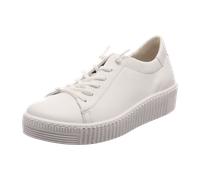 Gabor Damen Sneaker 43.331.21 Weiß Glattleder Wechselfußbett Größe 38,5 EU