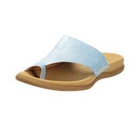 Gabor Zehentrenner Pantolette hellblau metallic 43.700.66 - Größe 43