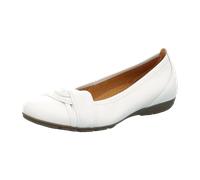 Gabor 44.165.21 weiß - Ballerina - Halbschuhe - Slipper für Damen - Größe 38.5