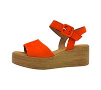 Gabor Damen Keilsandalen, Frauen Sandalen,Freizeitschuhe,offene Schuhe,Strandschuhe,Keilsandaletten,Keilabsatz,hoch,Pumpkin (Holz),39 EU / 6 UK
