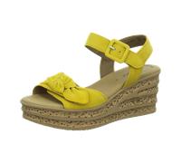 Gabor Plateau Sandale gelb golden Samt 44.653.13 - Größe 40