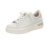 Gabor Damen Low-Top Sneaker, Frauen Halbschuhe,Wechselfußbett,Moderate Mehrweite (G),Plateausohle,Turnschuhe,Offwhite/Platino,37.5 EU / 4.5 UK