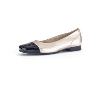 elegante Ballerinas puder/schwarz - Gr. - 39 EU | 6 UK
