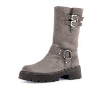 Gabor Damen Biker Boots 51.762 – Best Fitting, Warmfutter, Mohair (Altsilber) – Gr. 38½