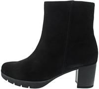Stiefelette GABOR "Gabor Stiefelette Veloursleder", Damen, Gr. 40, schwarz, Veloursleder, Schuhe Stiefelette (40237718-40) schwarz