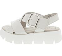 Gabor Plateau Sandale weiß Kreuzriemen 64.752.20 für Damen, beige, Gr. 40 EU / 6,5 UK