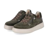 Gabor Low Sneaker - Gr. 37,5 - Grün - Rauleder
