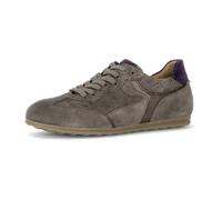 Sneaker GABOR "Gabor Sneaker Veloursleder/Textil", Damen, Gr. 38,5, taupe, Textil, Veloursleder, Schuhe Sneaker (22757821-38,5) taupe