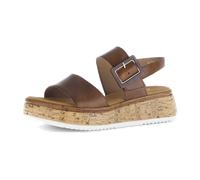 Gabor 62744-53 Camel (Braun) - elegante Sandale - Damenschuhe Sandalette / Sling, Braun, leder (vacchetta) für Damen, braun, Größe 40 ½ EU / 7 UK