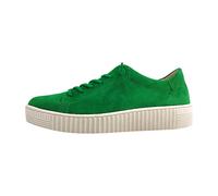 Slip-On Sneaker GABOR, Damen, Gr. 39, grün, Ziegenveloursleder, unifarben, casual, Schuhe, Freizeitschuh, Halbschuh, Slipper mit Best Fitting-Ausstattung (55405503-39) grün