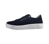 Gabor Damen Low-Top Sneaker, Frauen Halbschuhe,schnürschuhe,schnürer,straßenschuhe,Strassenschuhe,Sportschuhe,Atlantik (Weiss),37.5 EU / 4.5 UK