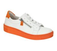 Gabor Damen Low-Top Sneaker, Frauen Halbschuhe,schnürschuhe,schnürer,straßenschuhe,Strassenschuhe,Sportschuhe,Weiss (Clementine),38 EU / 5 UK