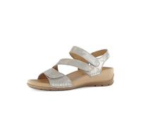Gabor Damen Keilsandalen, Frauen Sandalen,Freizeitschuhe,offene Schuhe,Strandschuhe,Keilsandaletten,Keilabsatz,Wedge-Heel,Muschel,37 EU / 4 UK