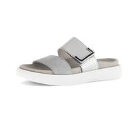 Gabor Damen Pantoletten, Frauen Slipper,sommerclogs,Sandalen,Freizeitschuhe,Schlupfschuhe,schluepfschuhe,Slides,lightgrey/Silber,40 EU / 6.5 UK