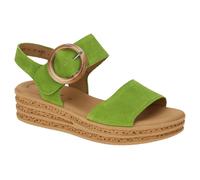 Gabor Fashion Sandalen grün Samt 64.550.14 - Größe 39
