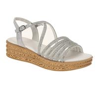 Gabor 64.555.81 silber - Riemchen Sandale für Damen - Größe 35.5