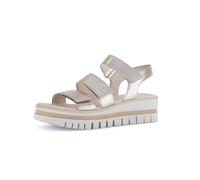 Gabor Damen Riemchensandalen, Frauen Sandalen,Sommerschuhe,Freizeitschuhe,offene Schuhe,Strandschuhe,Sandaletten,bequem,Puder,41 EU / 7.5 UK