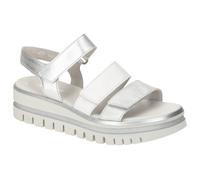 Gabor Plateau Sandalen sillber weiß Metallic 64.620.69 - Größe 40.5