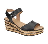 Gabor 64.651.27 schwarz - Riemchen Sandale für Damen - Größe 40
