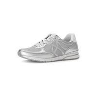 Gabor Leder-Sneakers in Silber - Größe 37,5 | Damen Sneakers