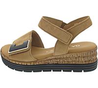 Plateausandaletten GABOR "Plateau Sandale", Damen, Gr. 40,5, braun, Schuhe (75279908-40,5) braun