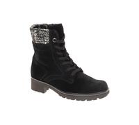 Gabor Stiefelette braun Velour Stoff-Kragen 71.771.17 - Größe 37.5