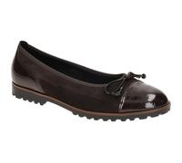 Gabor 74.100.18 dunkel-braun - Ballerina - Halbschuhe - Slipper für Damen - Größe 37.5