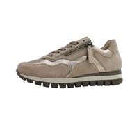 Gabor Damen Low-Top Sneaker Mutaro/Silk, beige, Leder, schmerzlindernd, Größe 40 EU / 6,5 UK