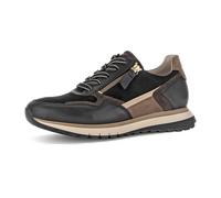 Gabor 76378-67 Schwarz/Whisky/Gold - sportlicher Schnürschuh - Damenschuhe Bequeme Schnürschuhe, Schwarz, leder/textil (samt/foulard/perl.) für Damen, schwarz, Größe 35 ½ EU / 3 UK