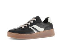 Gabor Damen Low-Top Sneaker, Frauen Halbschuhe,Moderate Mehrweite (G),Sportschuhe,Freizeitschuhe,Turnschuhe,schwarz/Latte,41 EU / 7.5 UK